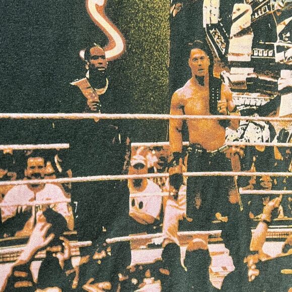 🔥🔥 TRAVIS SCOTT CACTUS JACK x WRESTLEMANIA WWF WWE Rap Music Graphic Tee 2XL - Picture 5 of 10